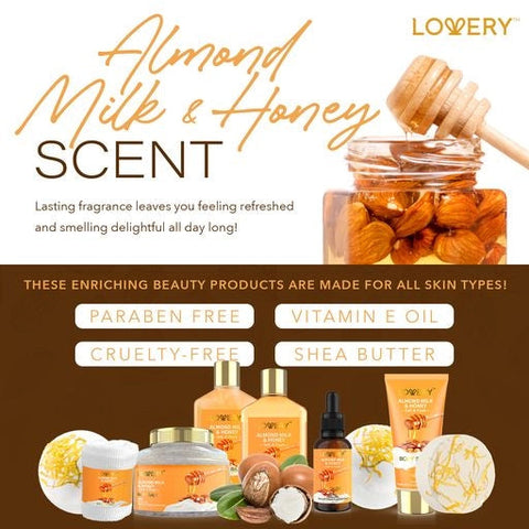 Almond Milk & Honey Beauty - 10Pc Spa Gift Basket