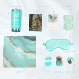 Calm & Bloom Deluxe – Teal Spa Gift Box with Towel Bear
