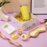 Mother's Day Sun-Kissed Moments Bath Gift Set – 6Pc Spa Kit with Candle, Mug & More